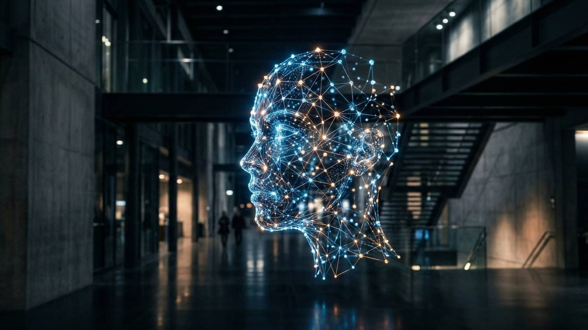 Abstract light network representing neurodivergent masking and high-performance communication.